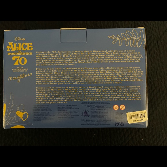 Disney Alice in Wonderland by Mary Blair Creamer and Sugar Bowl Set - Picture 4 of 4